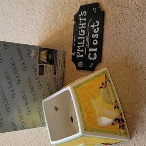 Our America Large Stoneware Candle Shade Time Out for Lemonade